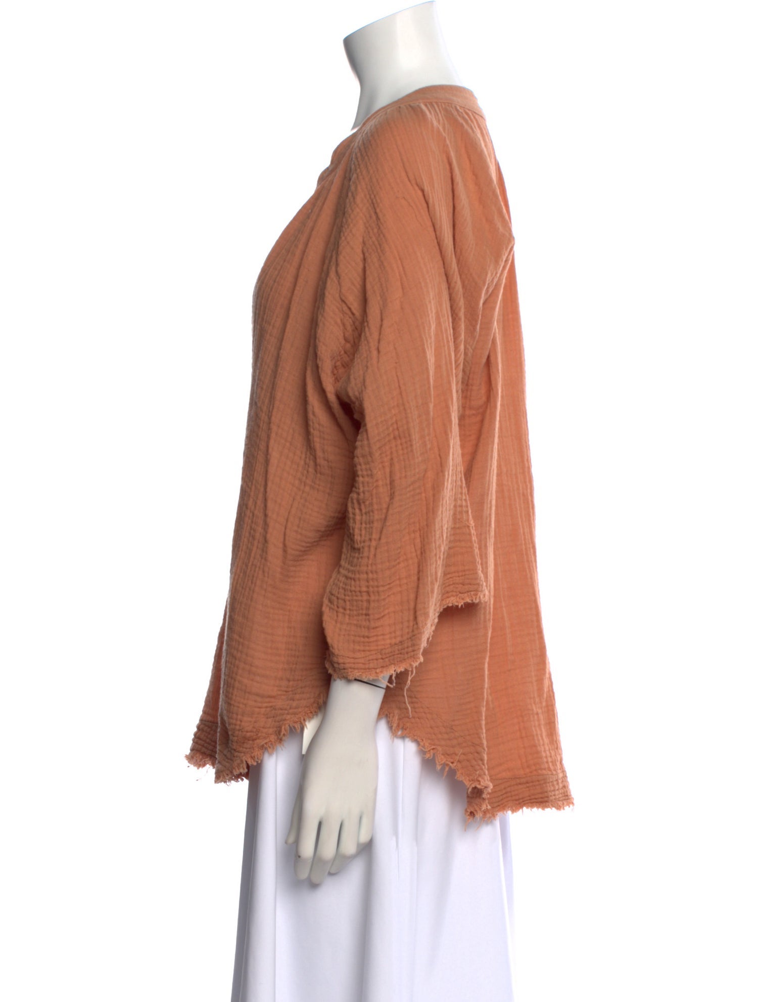 9seed V-Neck Three-Quarter Sleeve Blouse