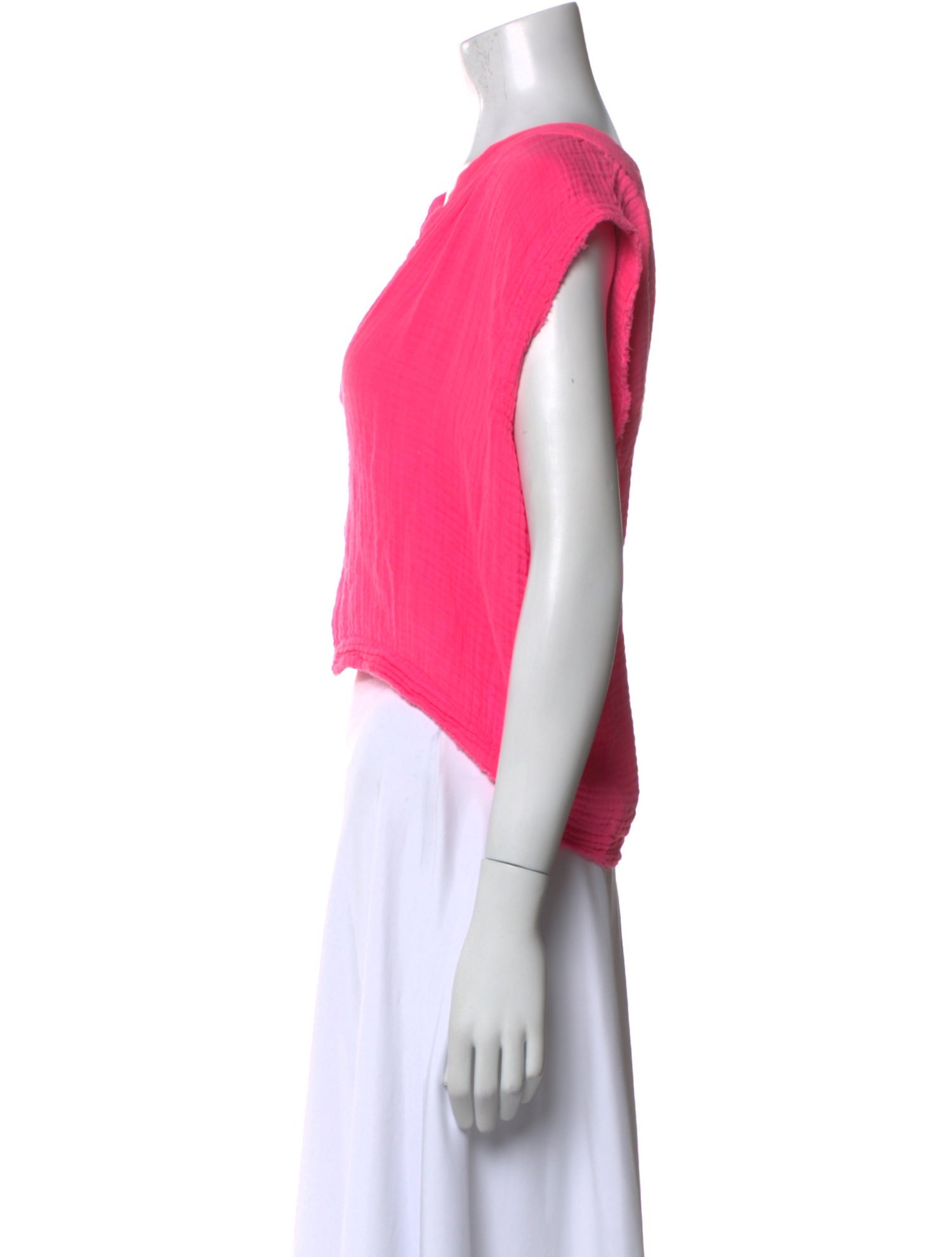 9seed V-Neck Sleeveless Crop Top