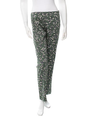 Samantha Sung Printed Straight-Leg Pants