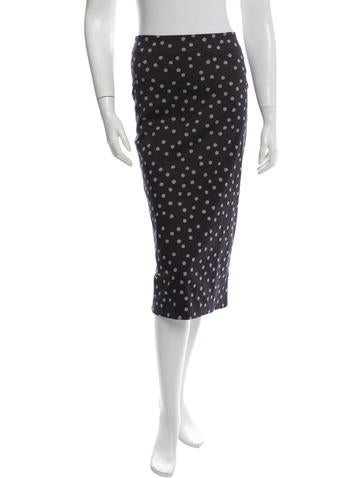 Samantha Sung Printed Pencil Skirt