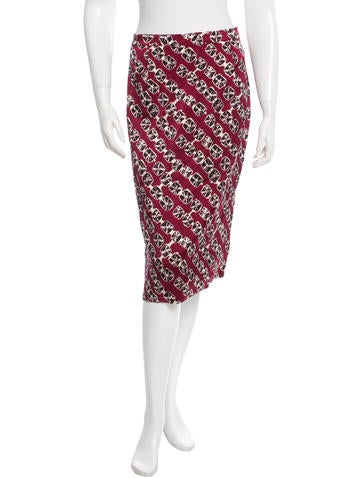 Samantha Sung Printed Pencil Skirt w/ Tags