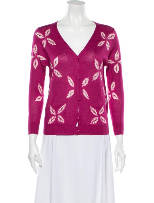 Samantha Sung Cashmere Tie-Dye Print Sweater w/ Ta