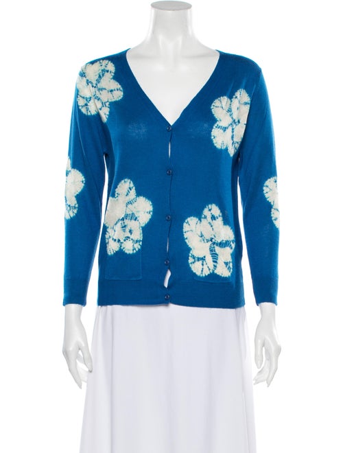 Samantha Sung Cashmere Tie-Dye Print Sweater w/ Ta