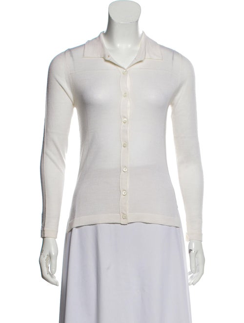 Samantha Sung Collar Sweater White