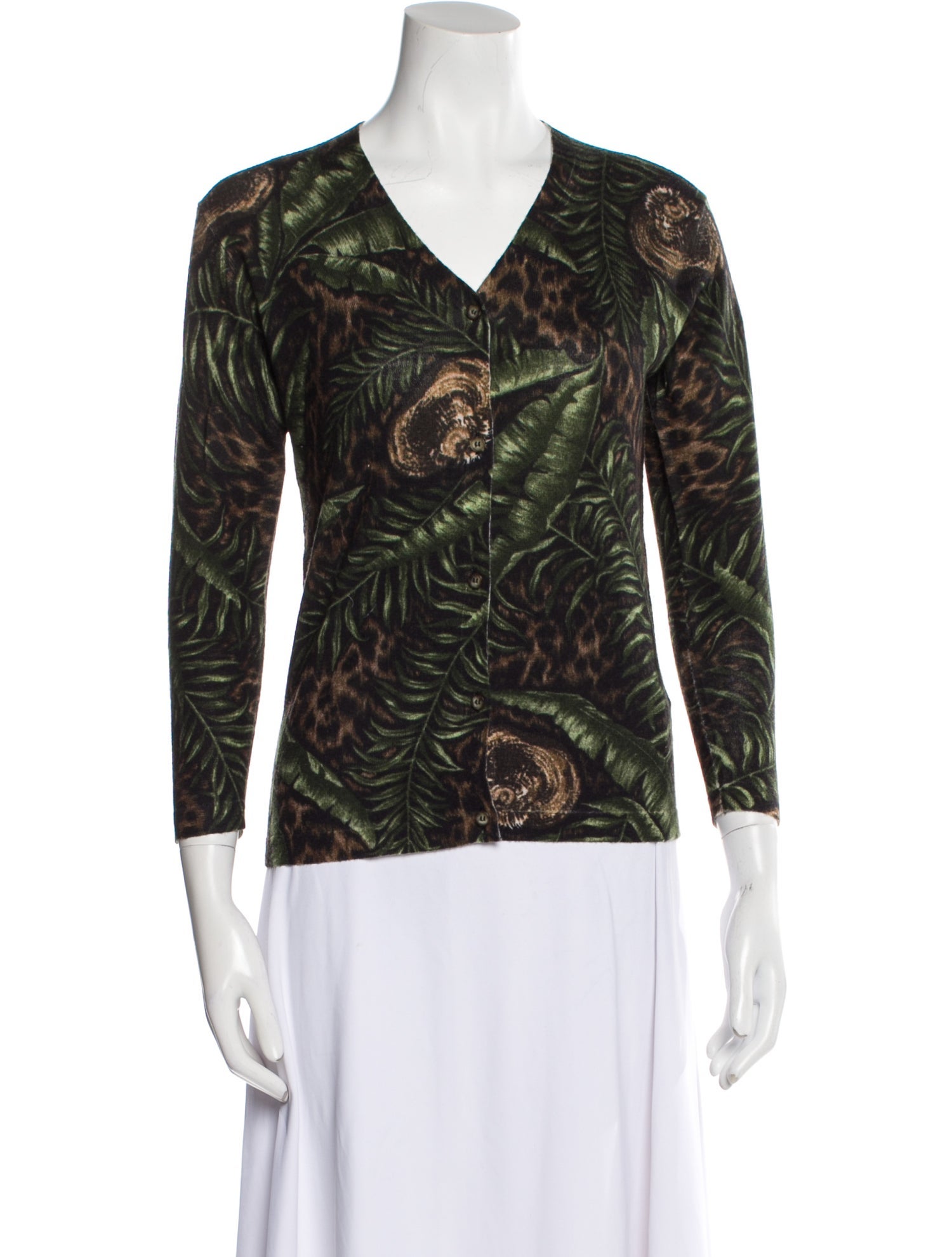 Samantha Sung Silk Printed Sweater