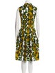 Samantha Sung Animal Print Knee-Length Dress