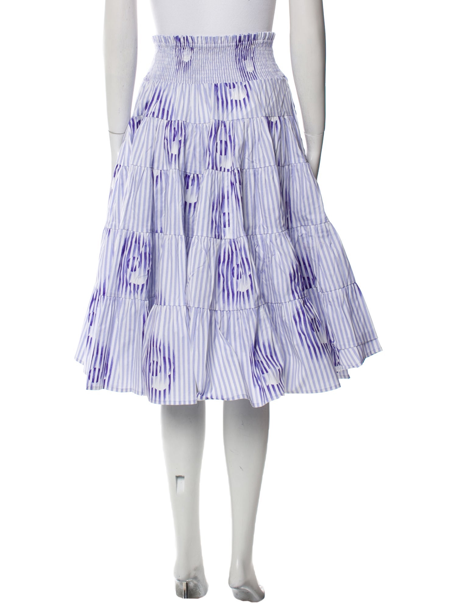 Samantha Sung Striped Knee-Length Skirt