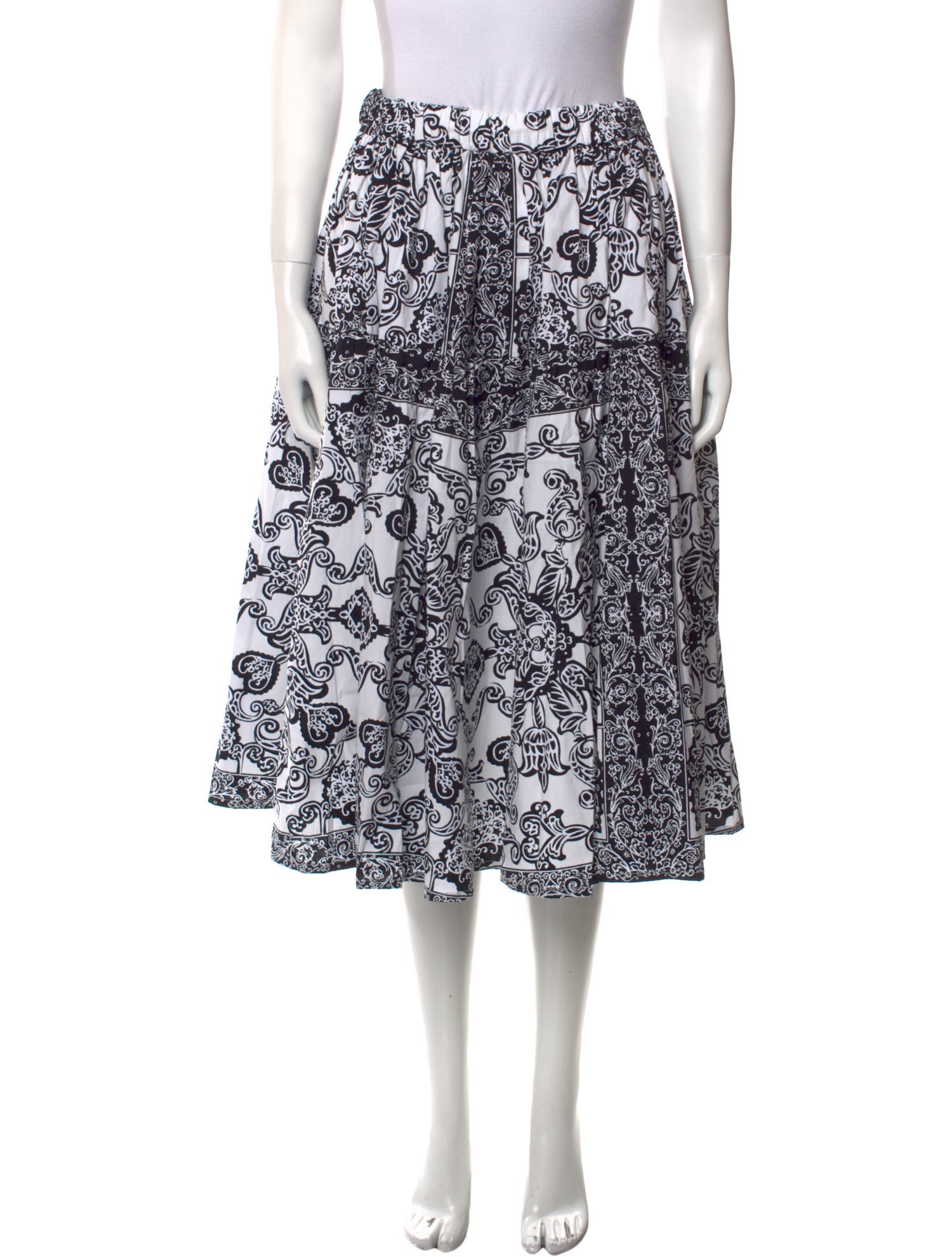 Samantha Sung Printed Knee-Length Skirt