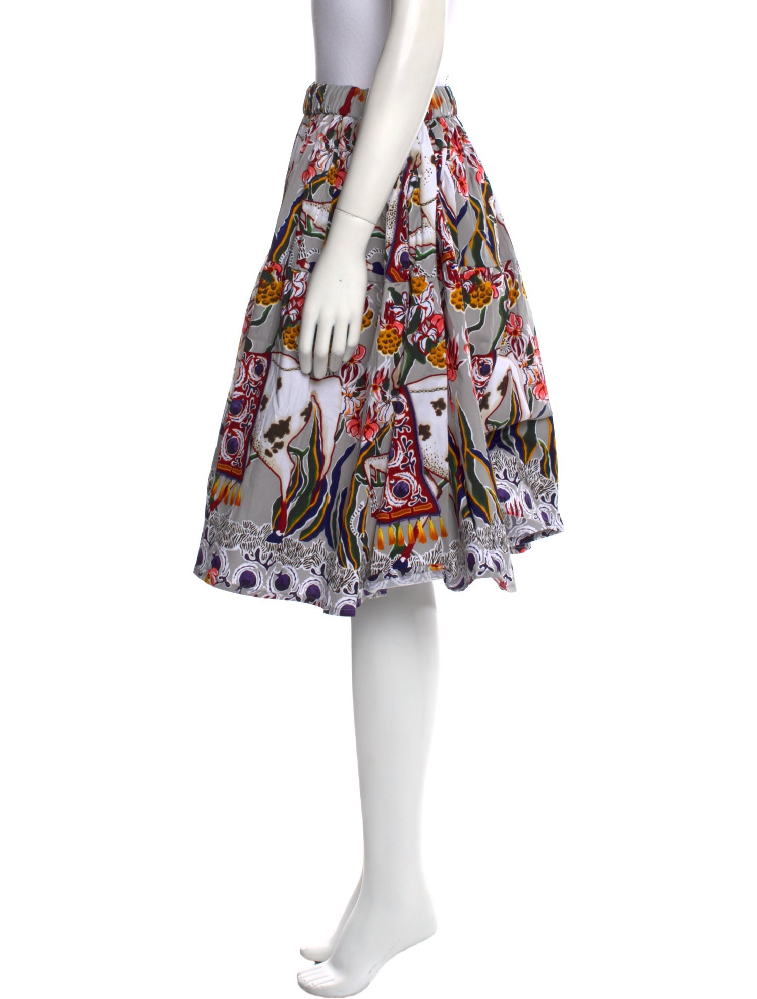 Samantha Sung Printed Knee-Length Skirt