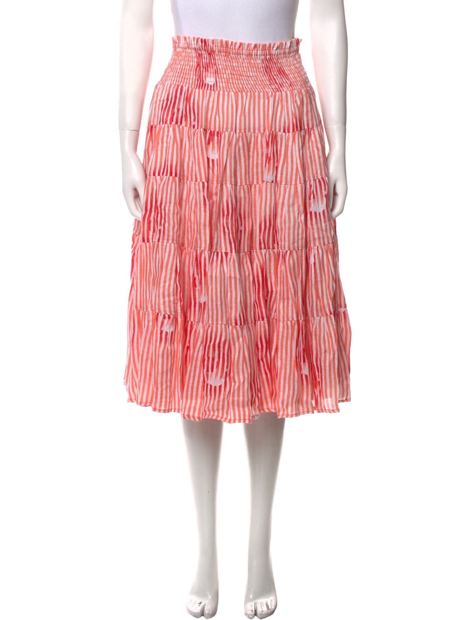 Samantha Sung Striped Knee-Length Skirt