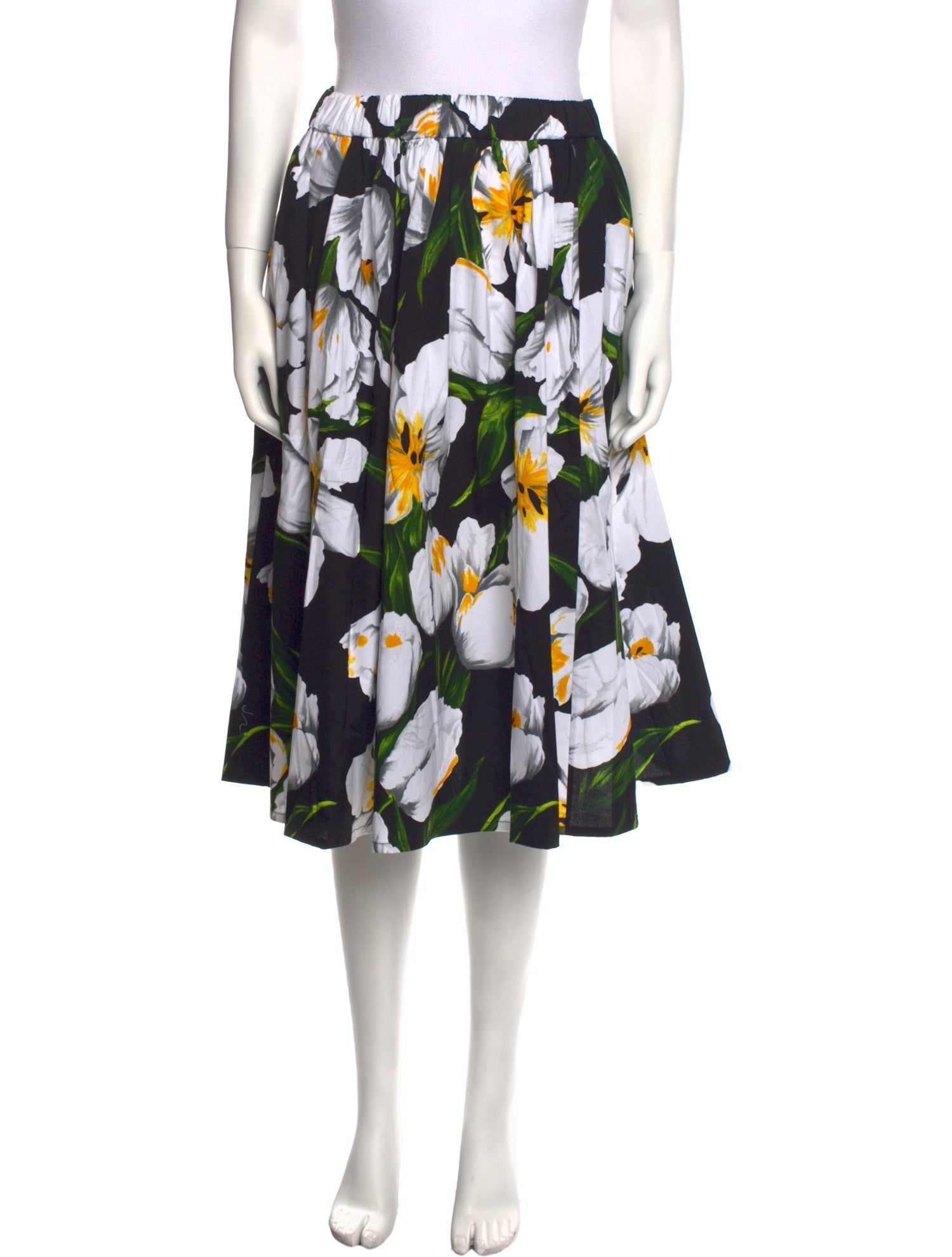 Samantha Sung Floral Print Knee-Length Skirt w/ Tags