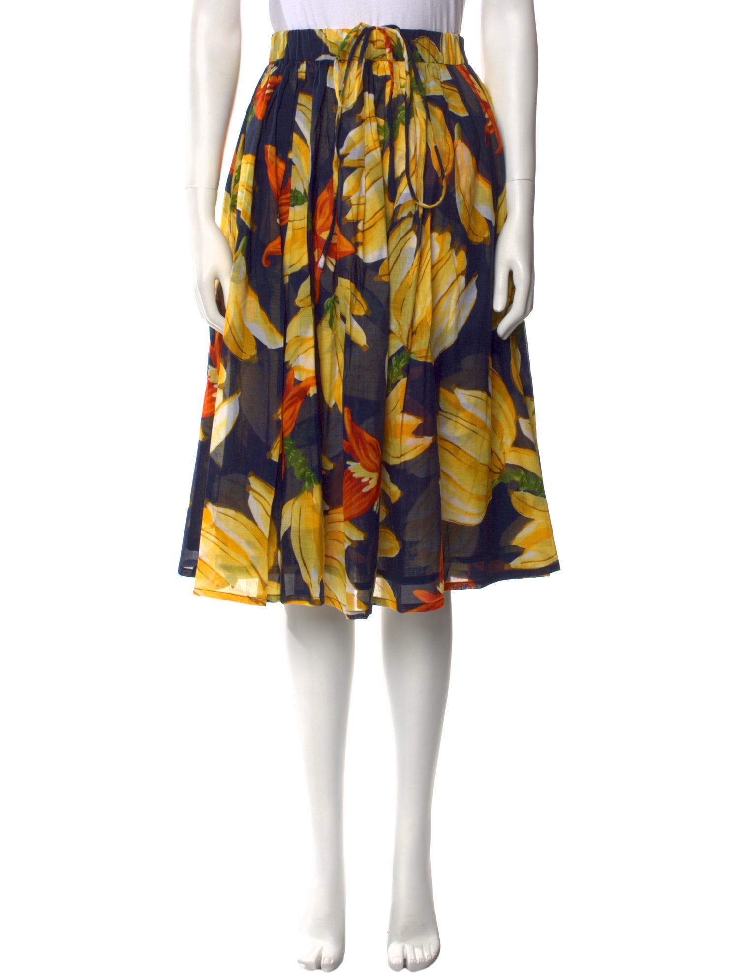 Samantha Sung Floral Print Knee-Length Skirt w/ Tags