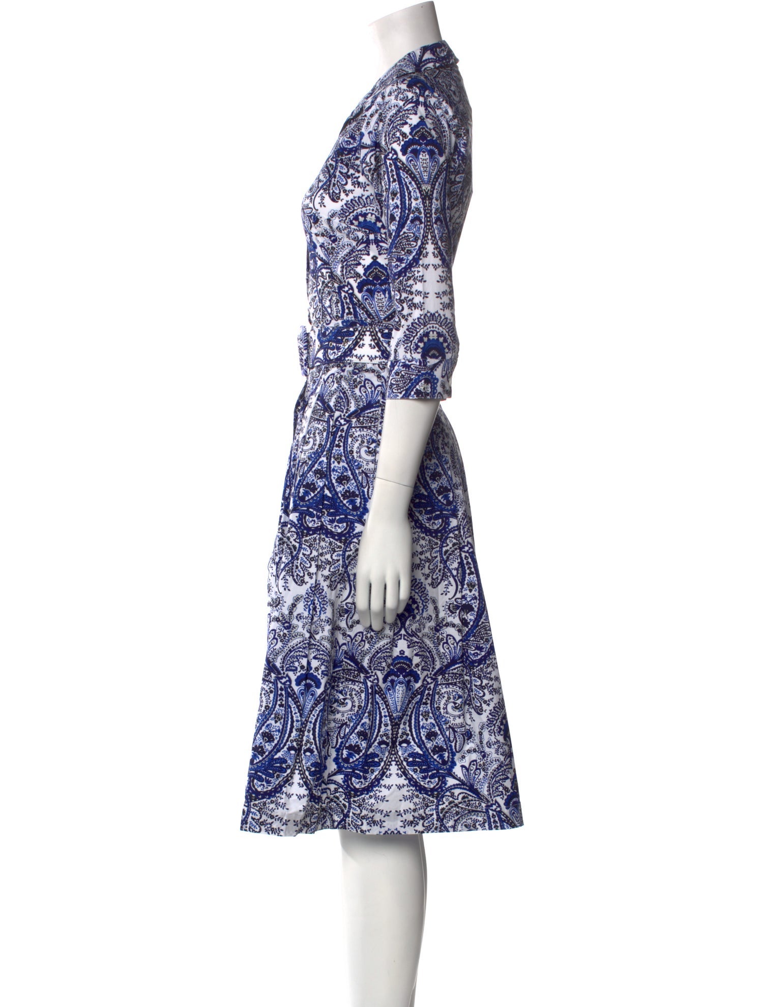 Samantha Sung Paisley Print Knee-Length Dress