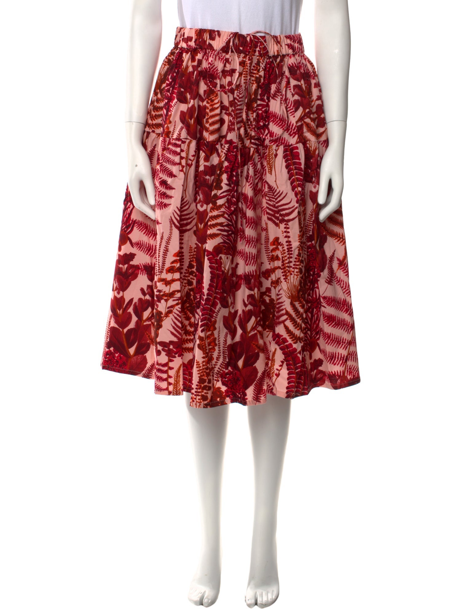 Samantha Sung Floral Print Knee-Length Skirt w/ Tags