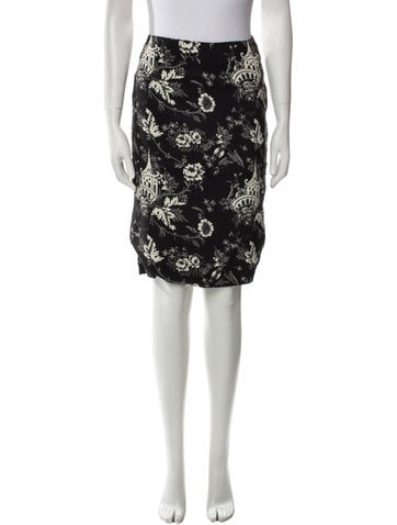 Samantha Sung Skirts Silk Knee-Length Skirt US 2 | XS