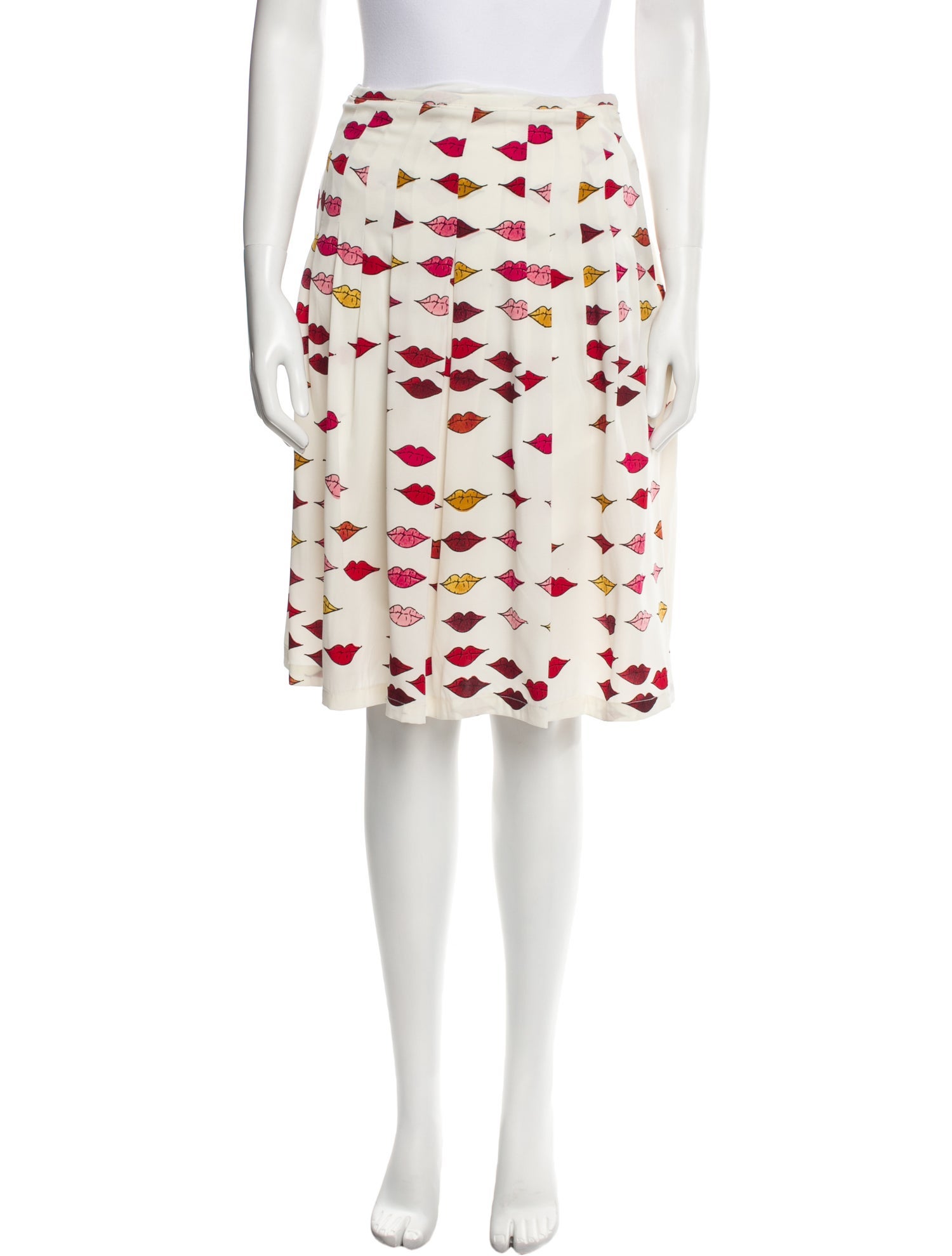 Samantha Sung Silk Knee-Length Skirt