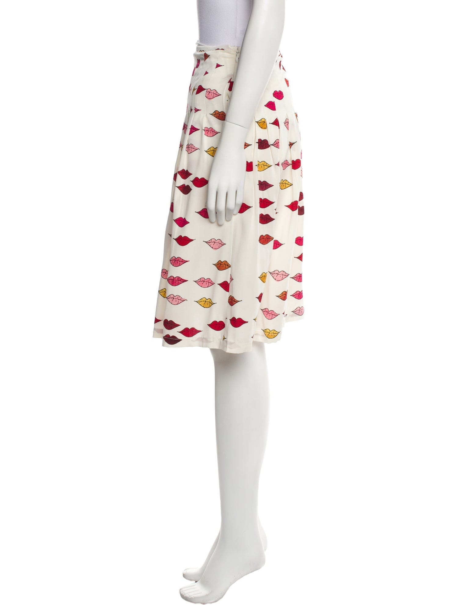 Samantha Sung Silk Knee-Length Skirt