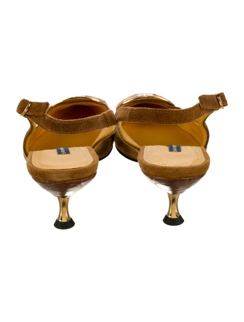 Samantha Sung Suede Slingback Pumps