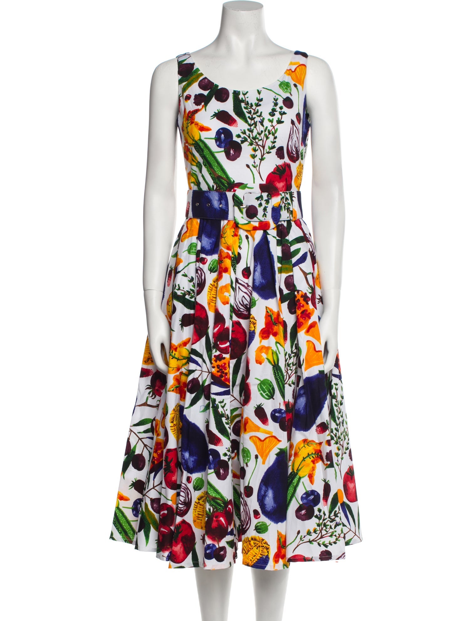 Samantha Sung Floral Print Midi Length Dress w/ Tags