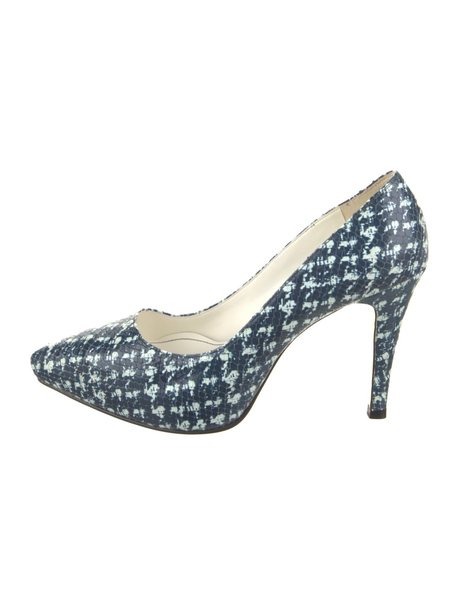 Samantha Sung Leather Animal Print Pumps