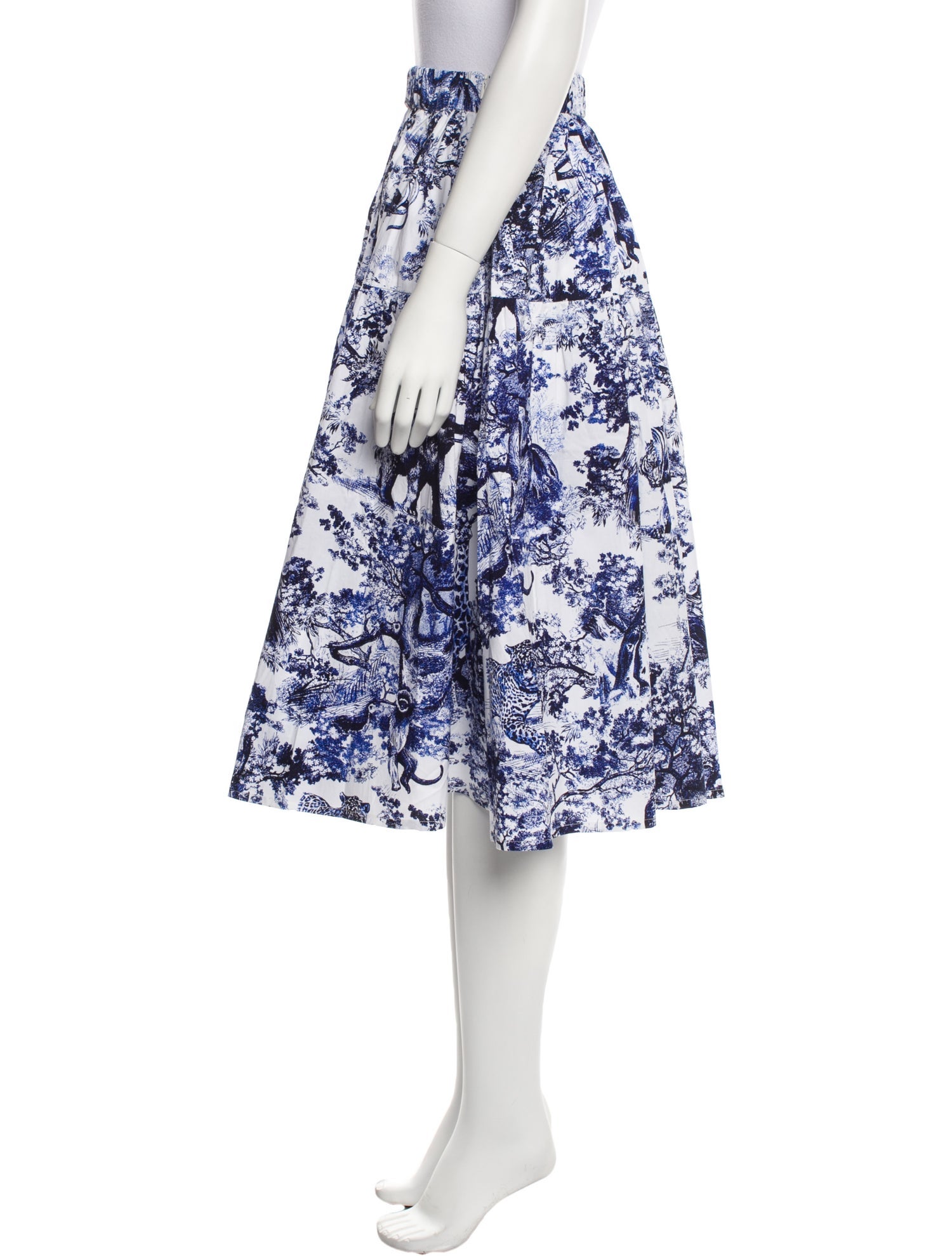 Samantha Sung Printed Midi Length Skirt