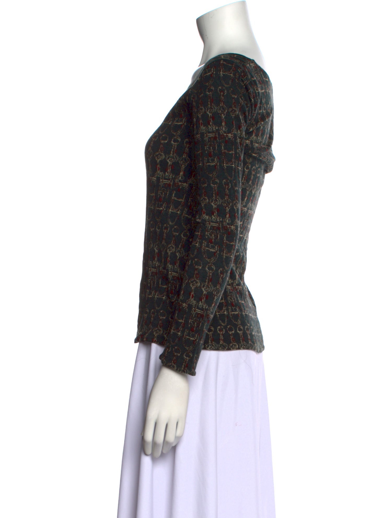 Samantha Sung Wool Printed Top