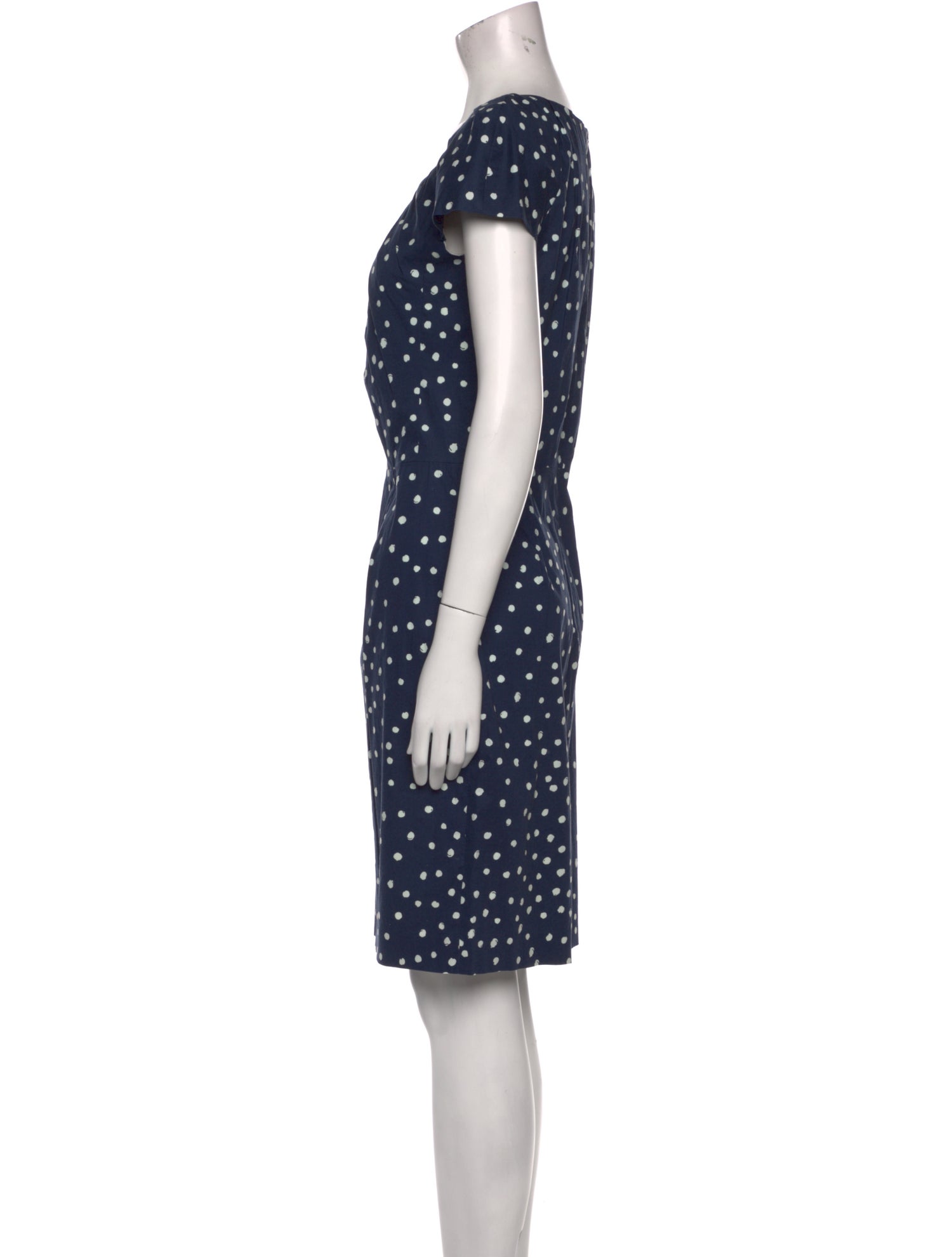 Samantha Sung Polka Dot Print Knee-Length Dress