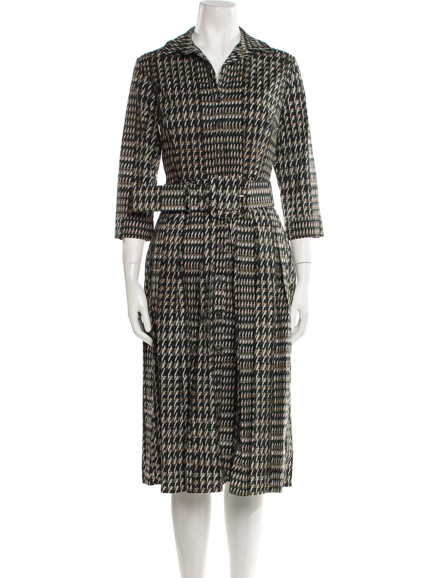 Samantha Sung Printed Knee-Length Dress w/ Tags