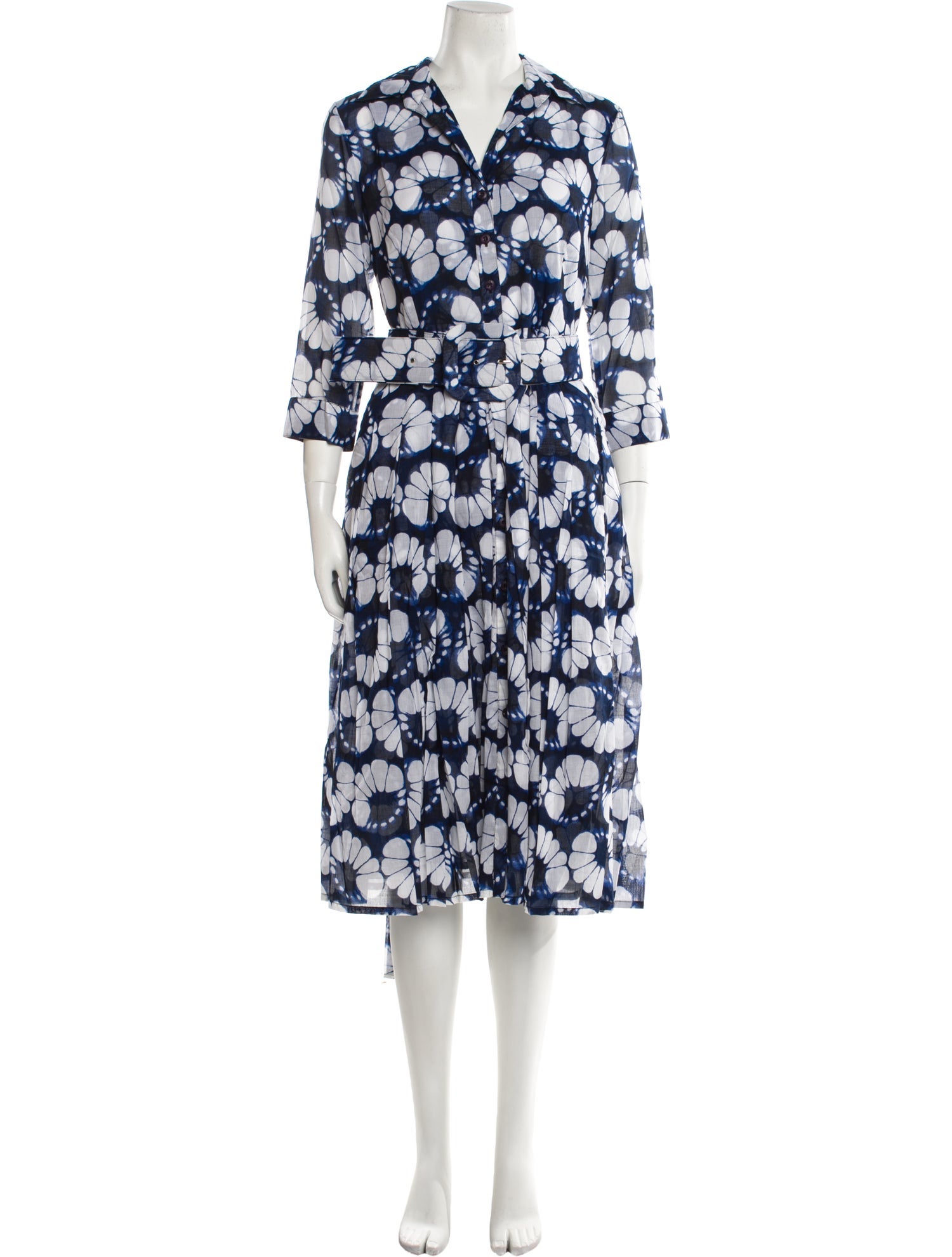 Samantha Sung Floral Print Knee-Length Dress