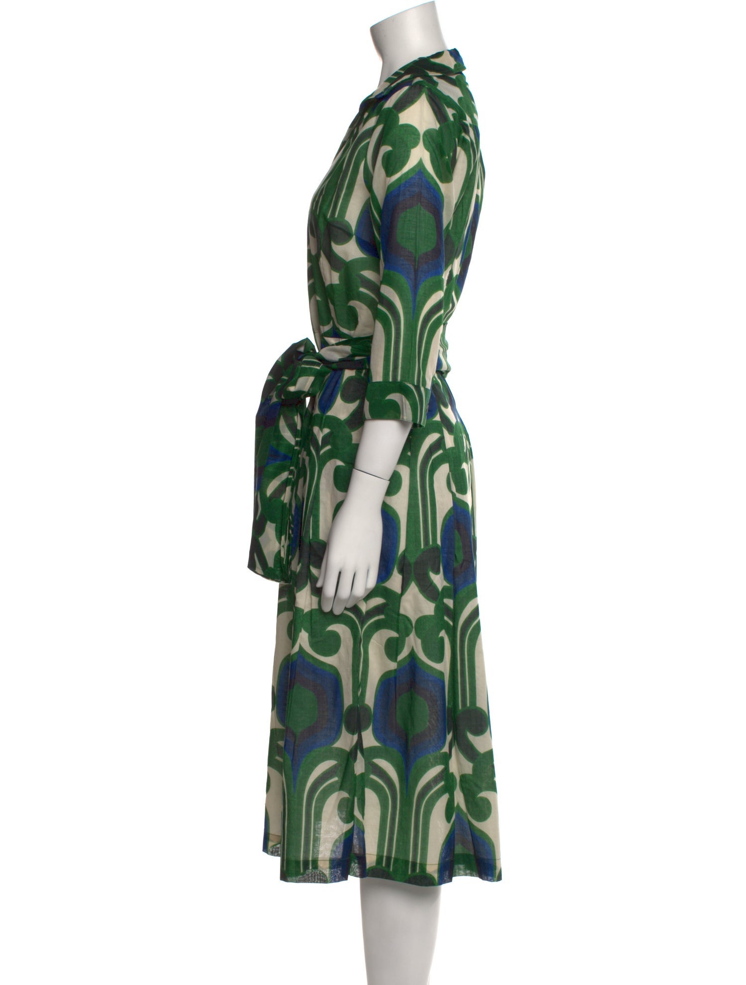 Samantha Sung Printed Midi Length Dress w/ Tags