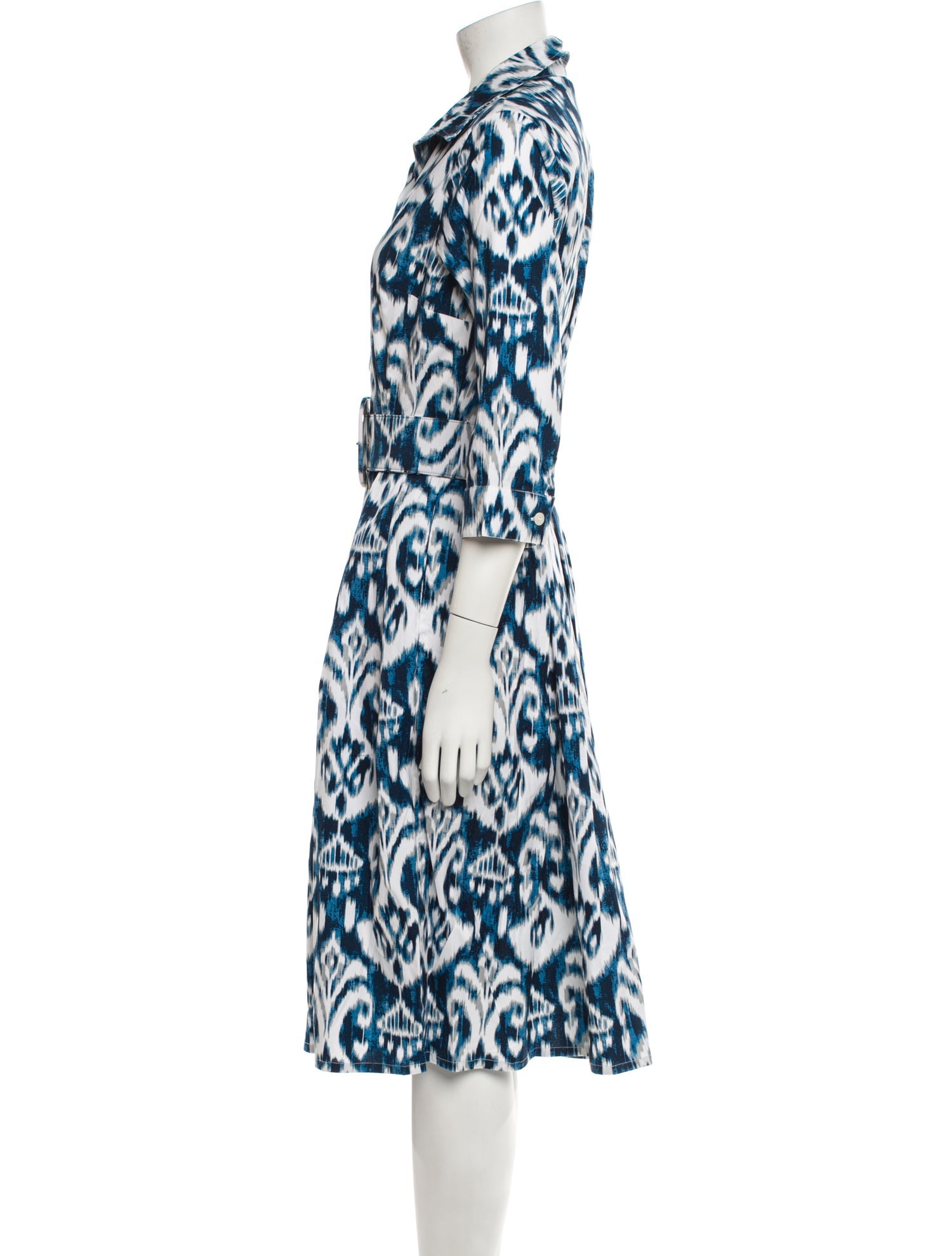 Samantha Sung Printed Midi Length Dress w/ Tags