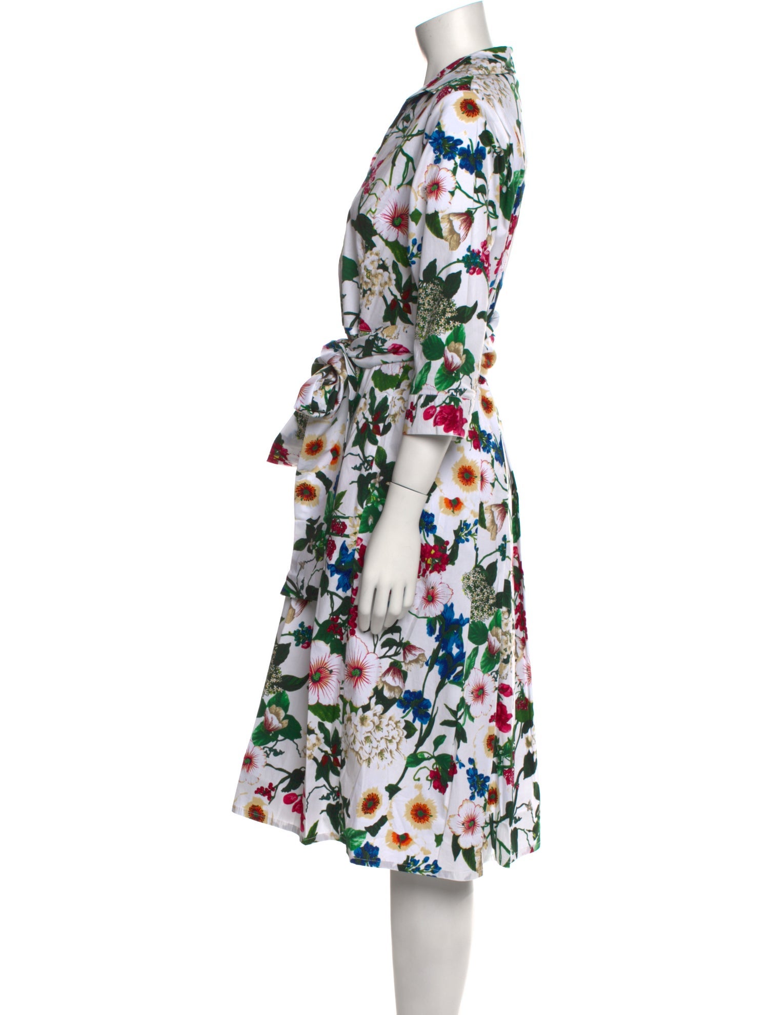 Samantha Sung Floral Print Midi Length Dress w/ Tags