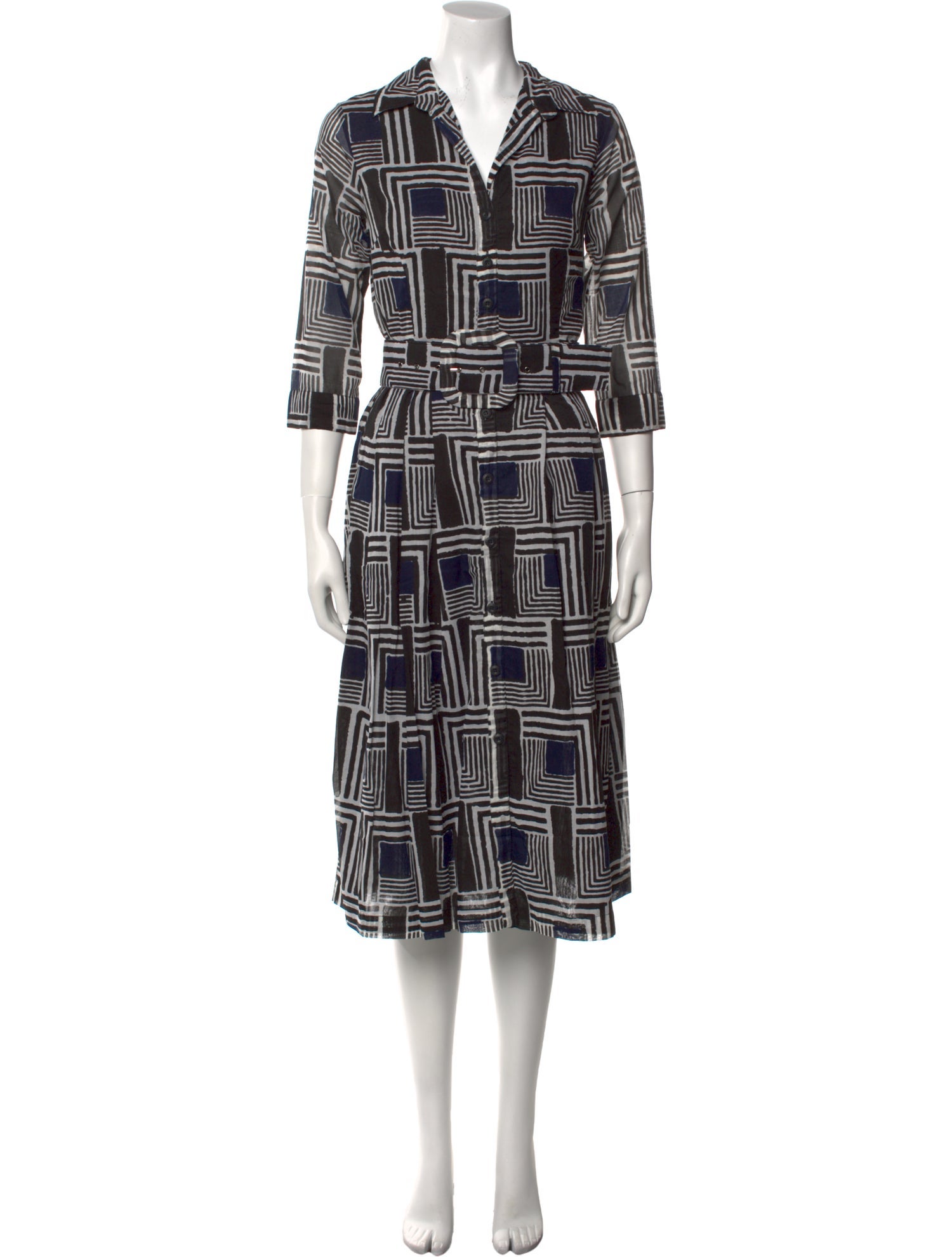 Samantha Sung Printed Midi Length Dress