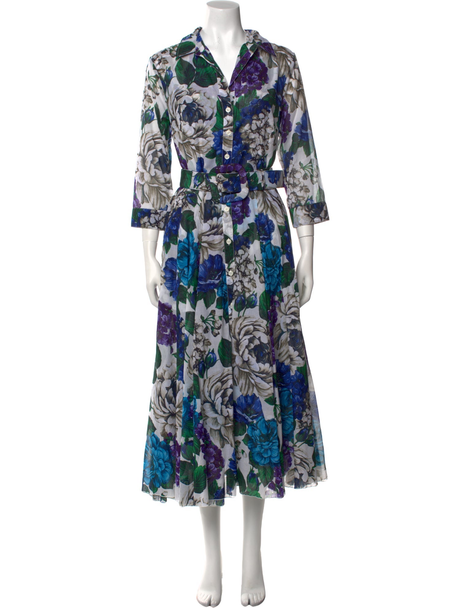 Samantha Sung Floral Print Long Dress