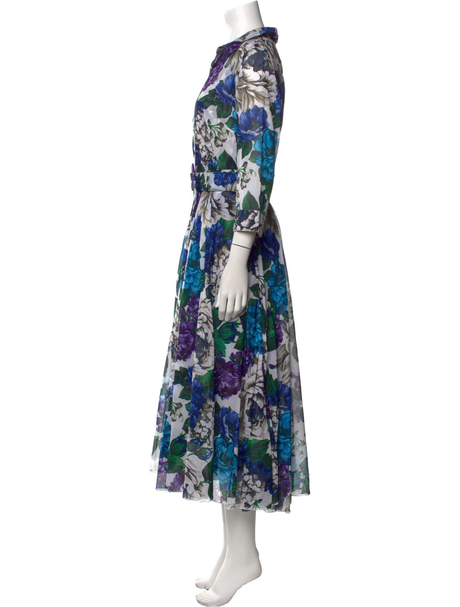 Samantha Sung Floral Print Long Dress