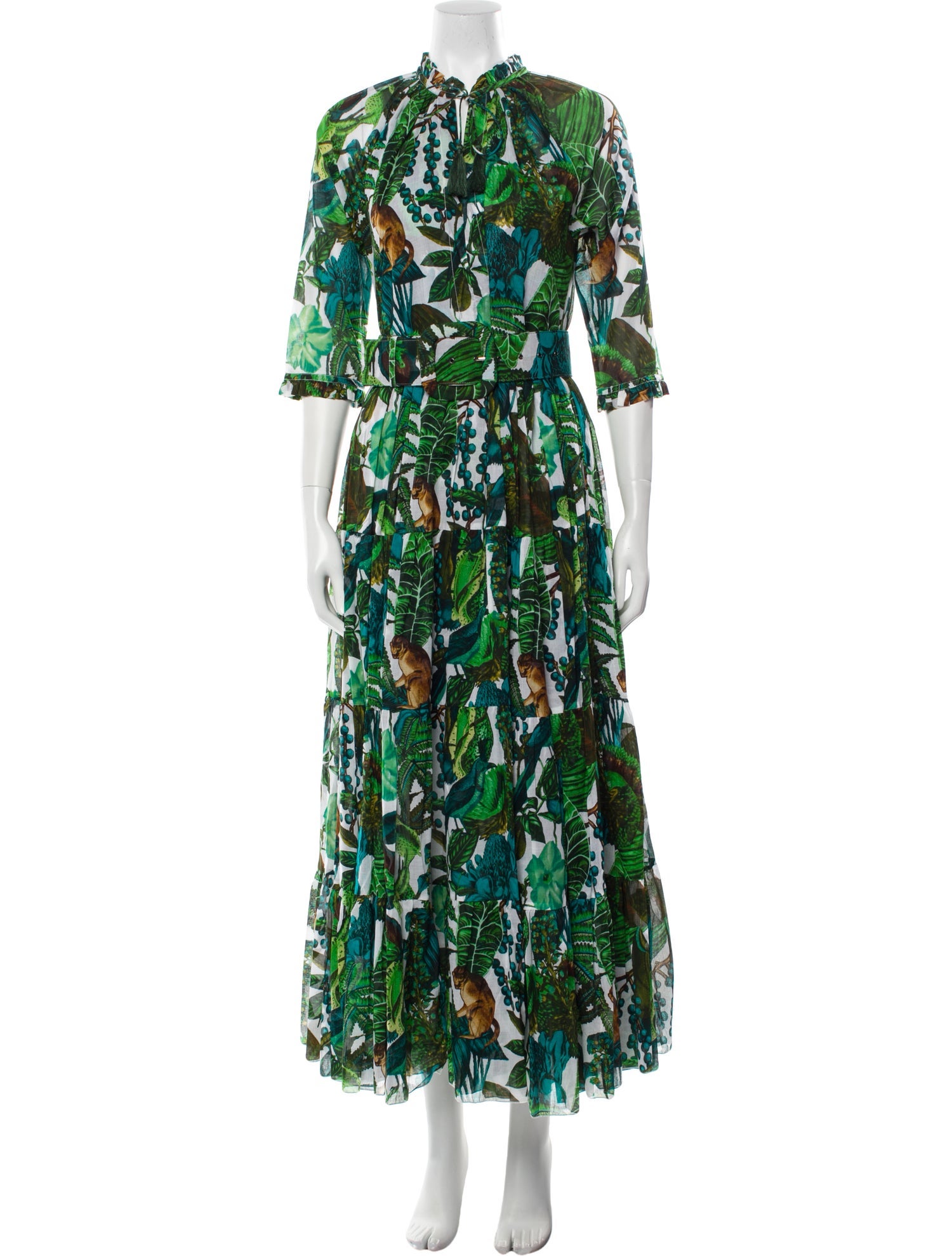 Samantha Sung Floral Print Long Dress