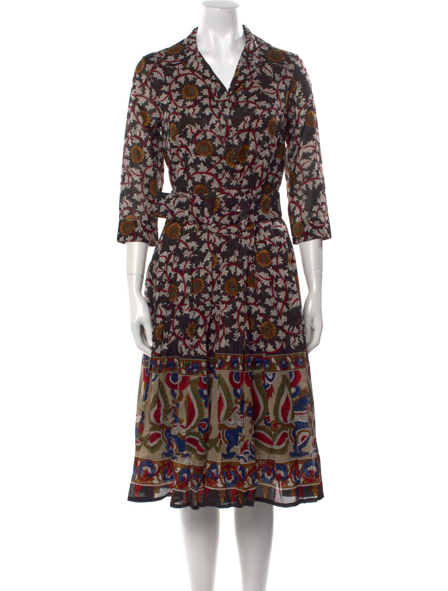 Samantha Sung Printed Midi Length Dress
