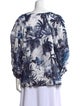 Samantha Sung Linen Printed Blouse