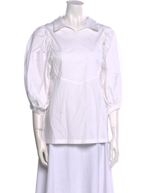 Samantha Sung Three-Quarter Sleeve Button-Up Top