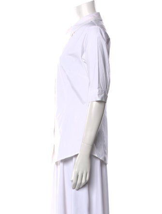 Samantha Sung Three-Quarter Sleeve Button-Up Top