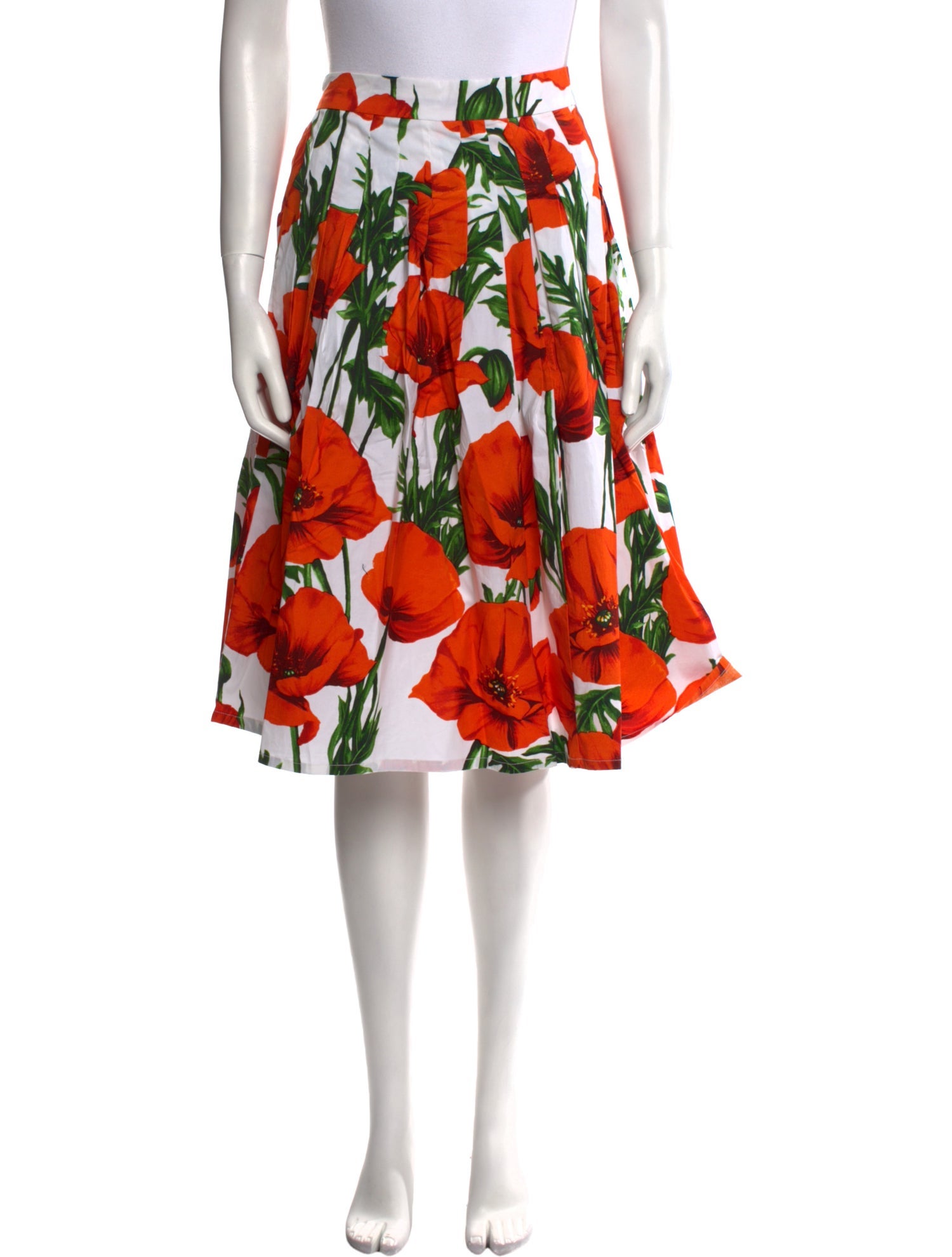 Samantha Sung Floral Print Knee-Length Skirt