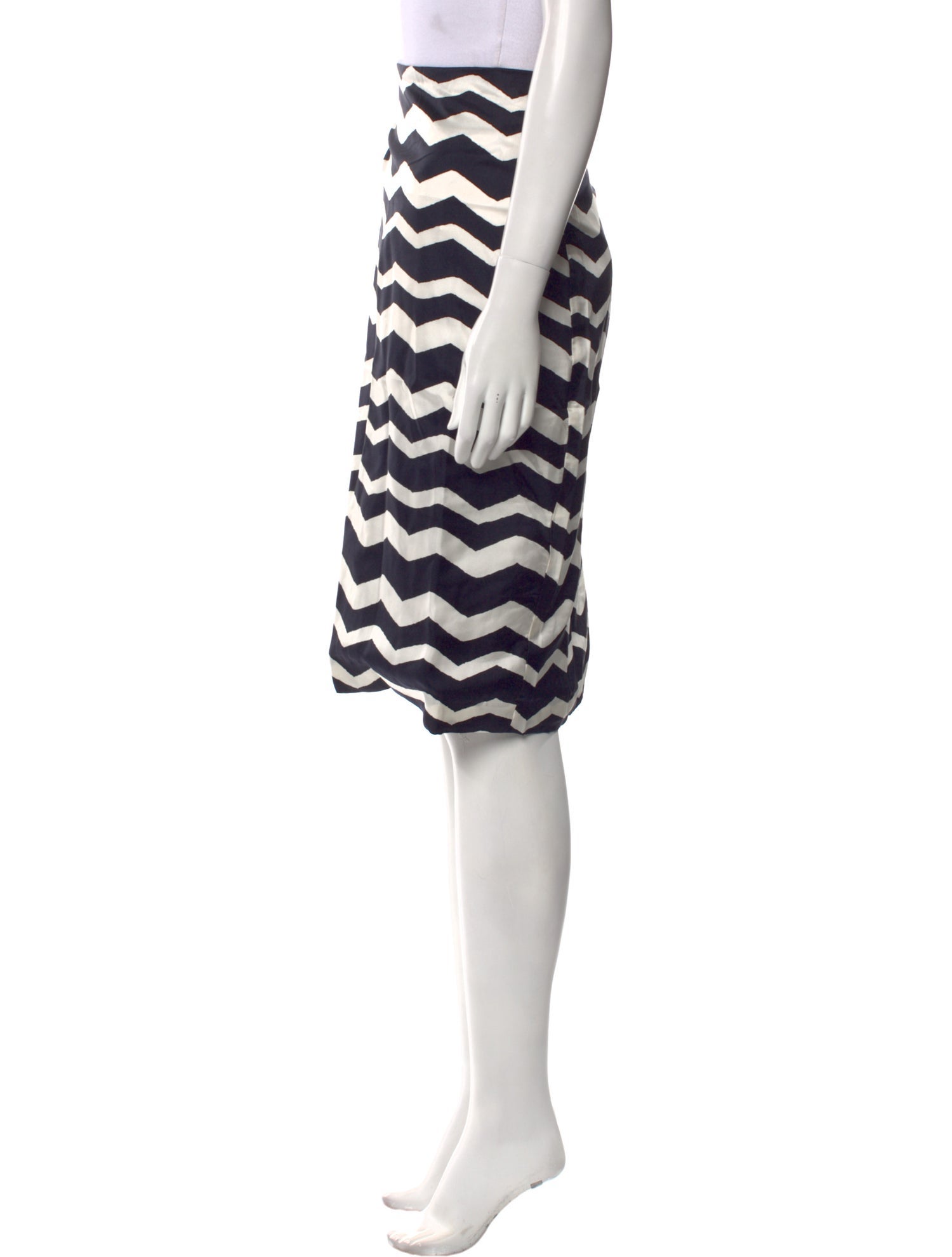 Samantha Sung Silk Knee-Length Skirt