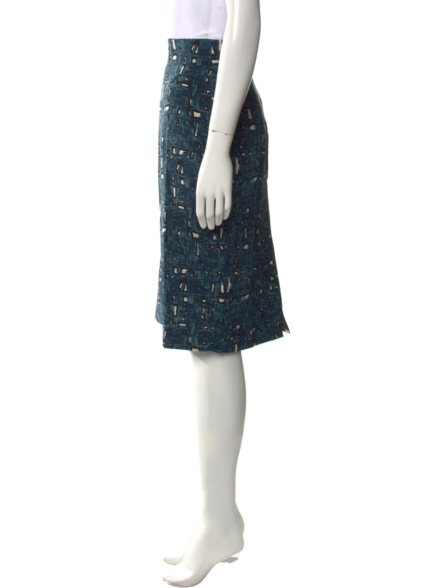 Samantha Sung Silk Knee-Length Skirt