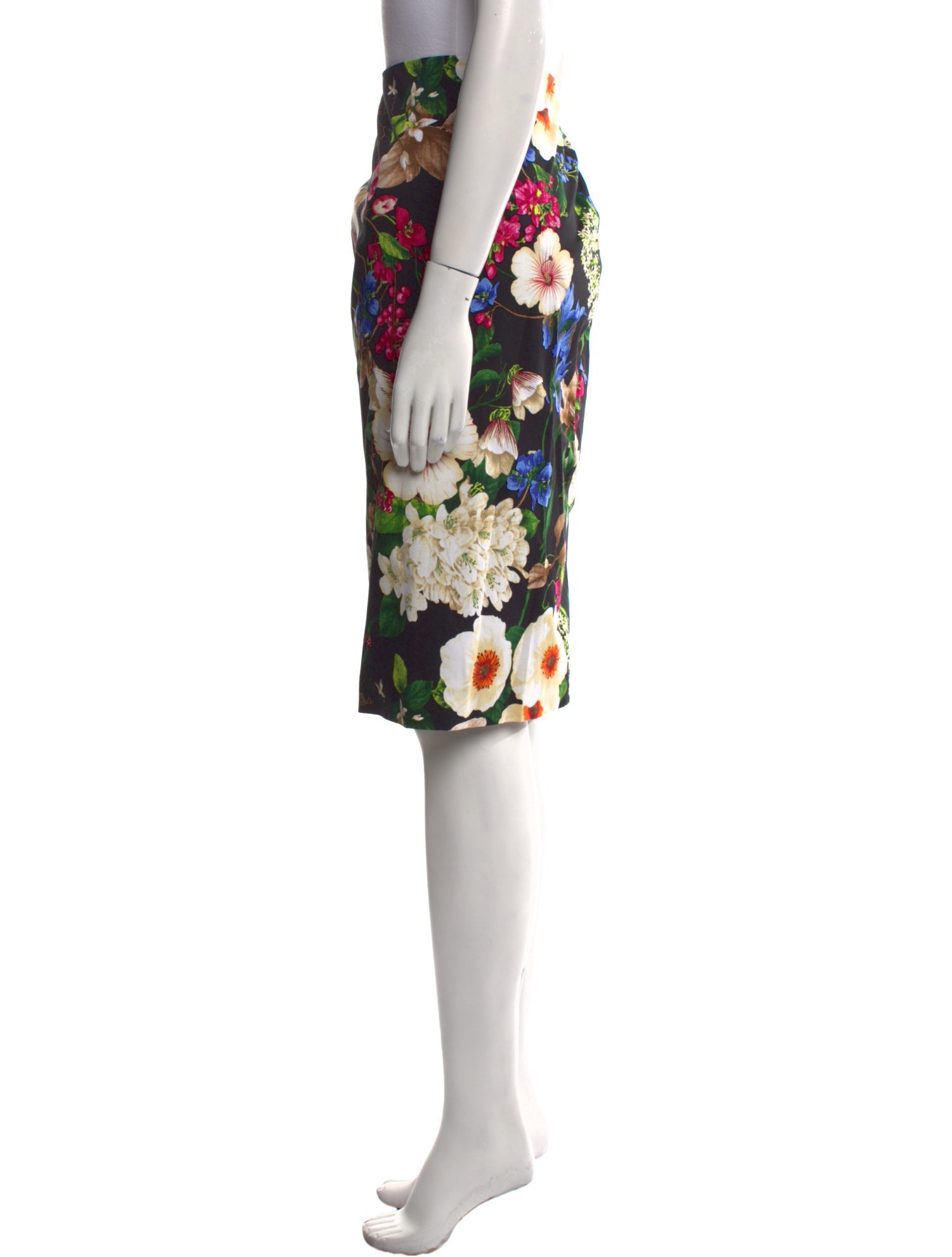 Samantha Sung Floral Print Knee-Length Skirt