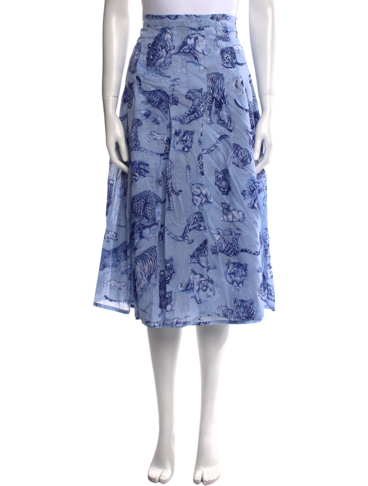 Samantha Sung Floral Print Midi Length Skirt