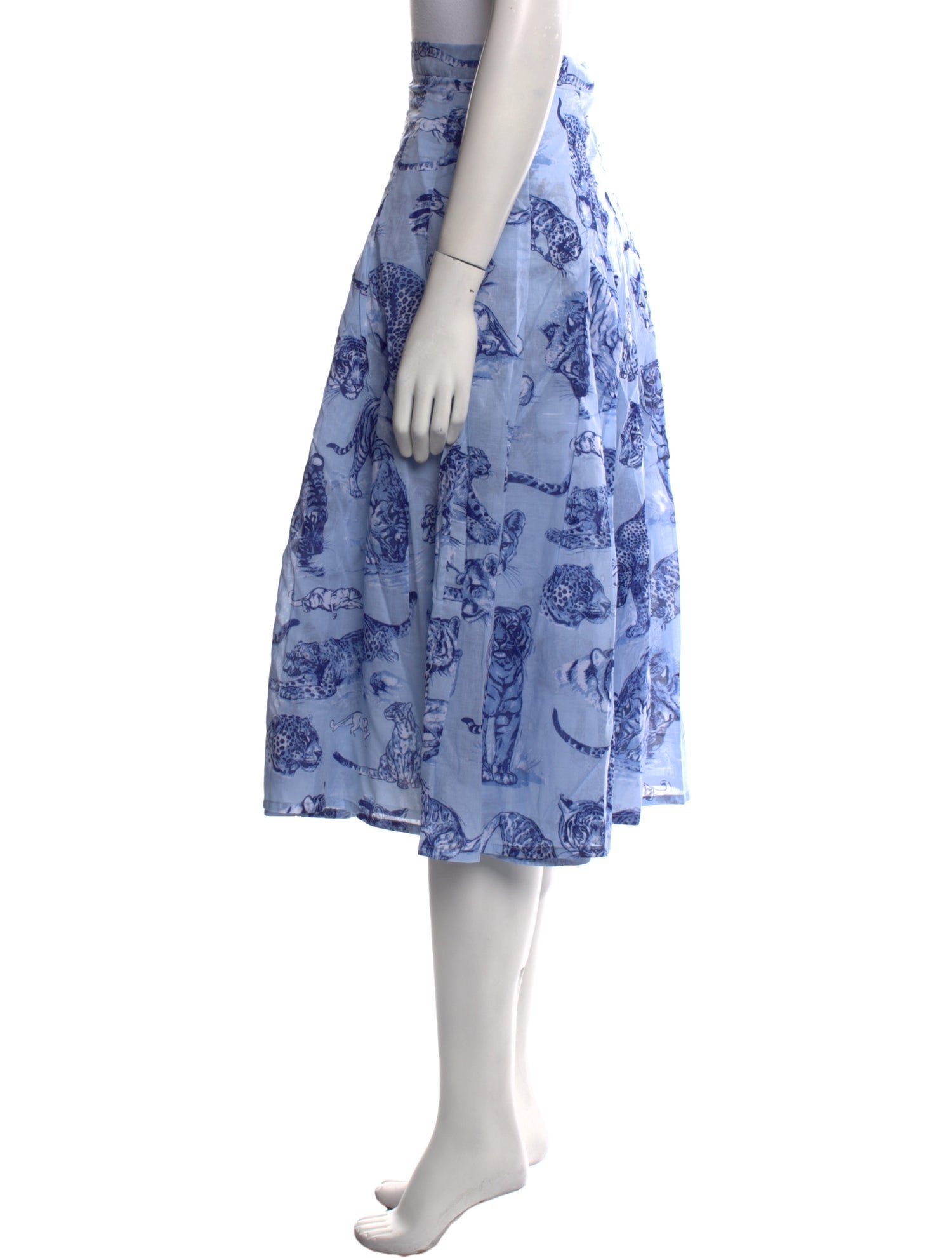 Samantha Sung Floral Print Midi Length Skirt