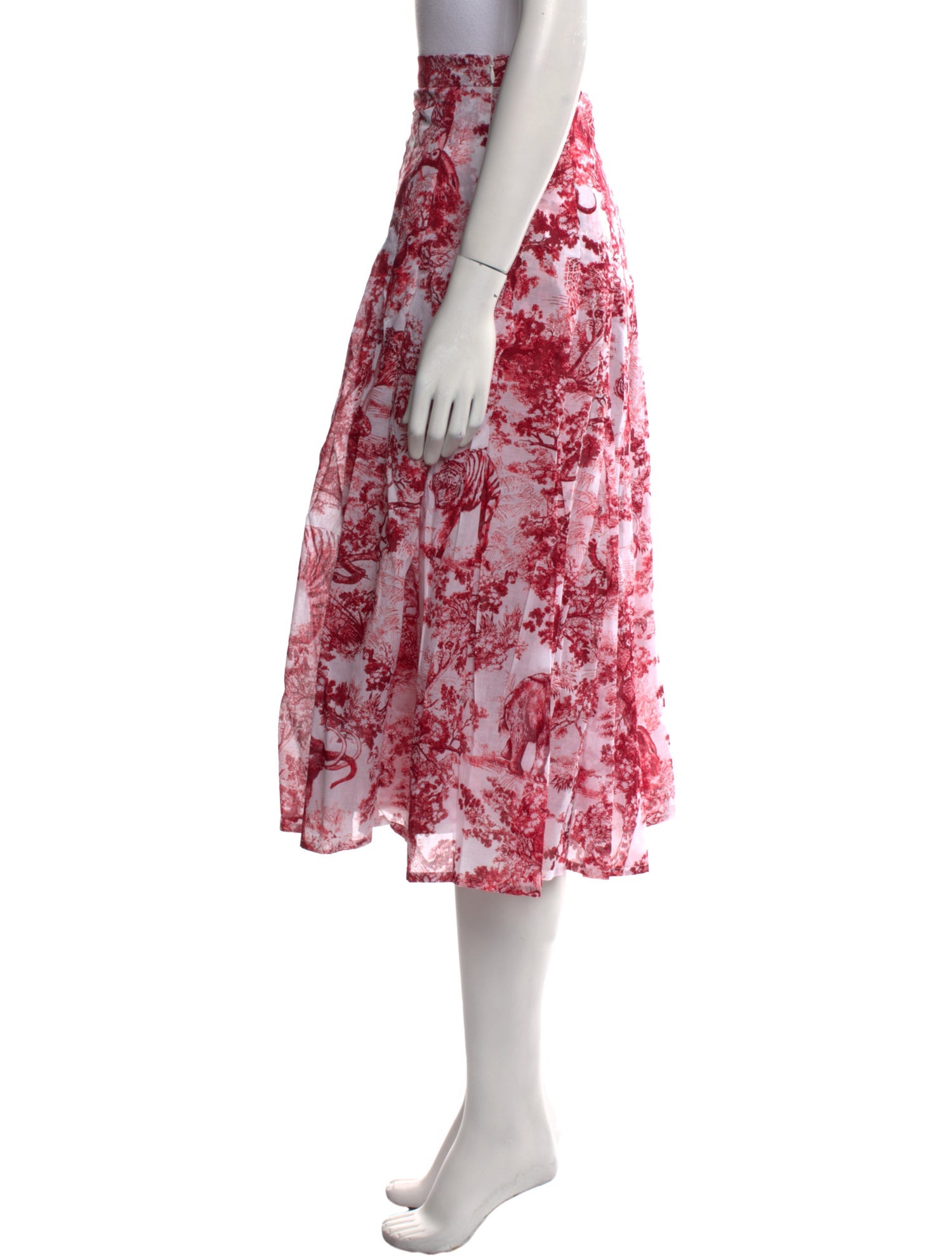 Samantha Sung Floral Print Midi Length Skirt