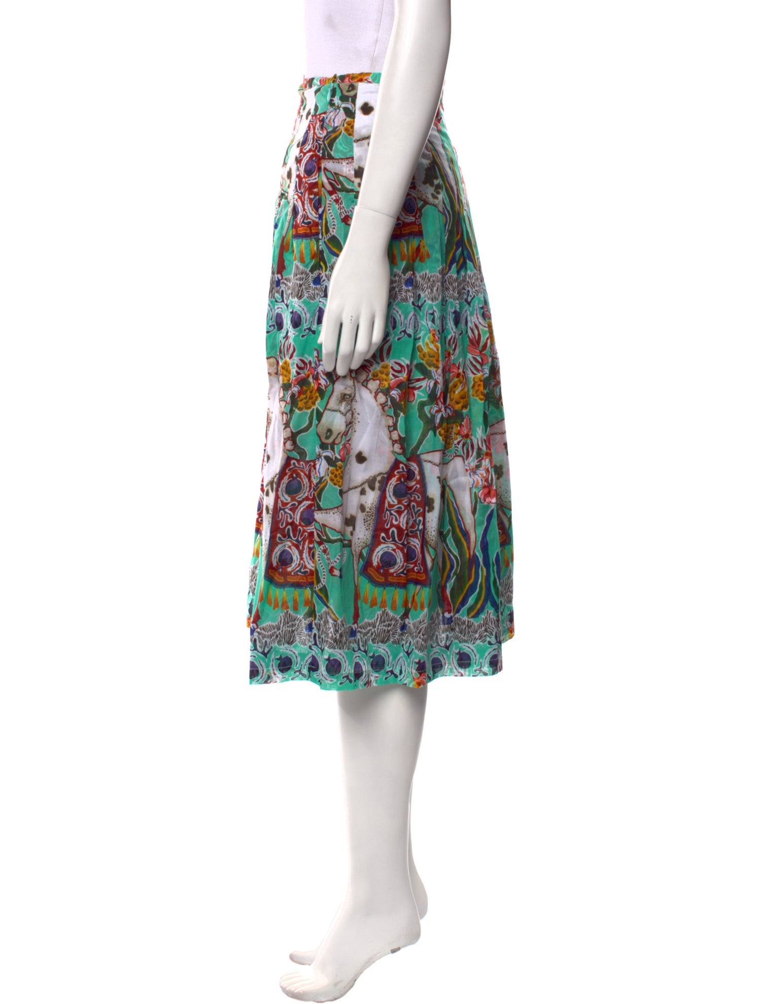 Samantha Sung Floral Print Knee-Length Skirt