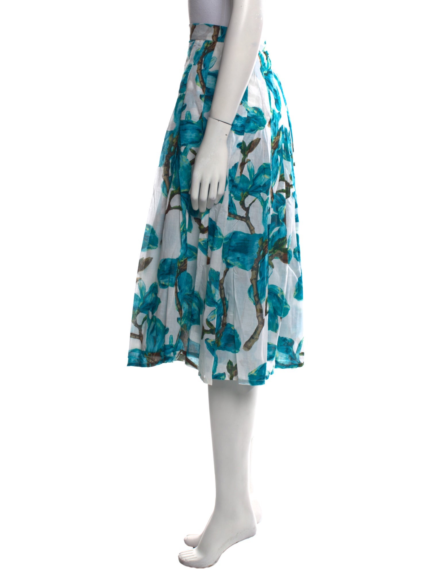 Samantha Sung Floral Print Midi Length Skirt