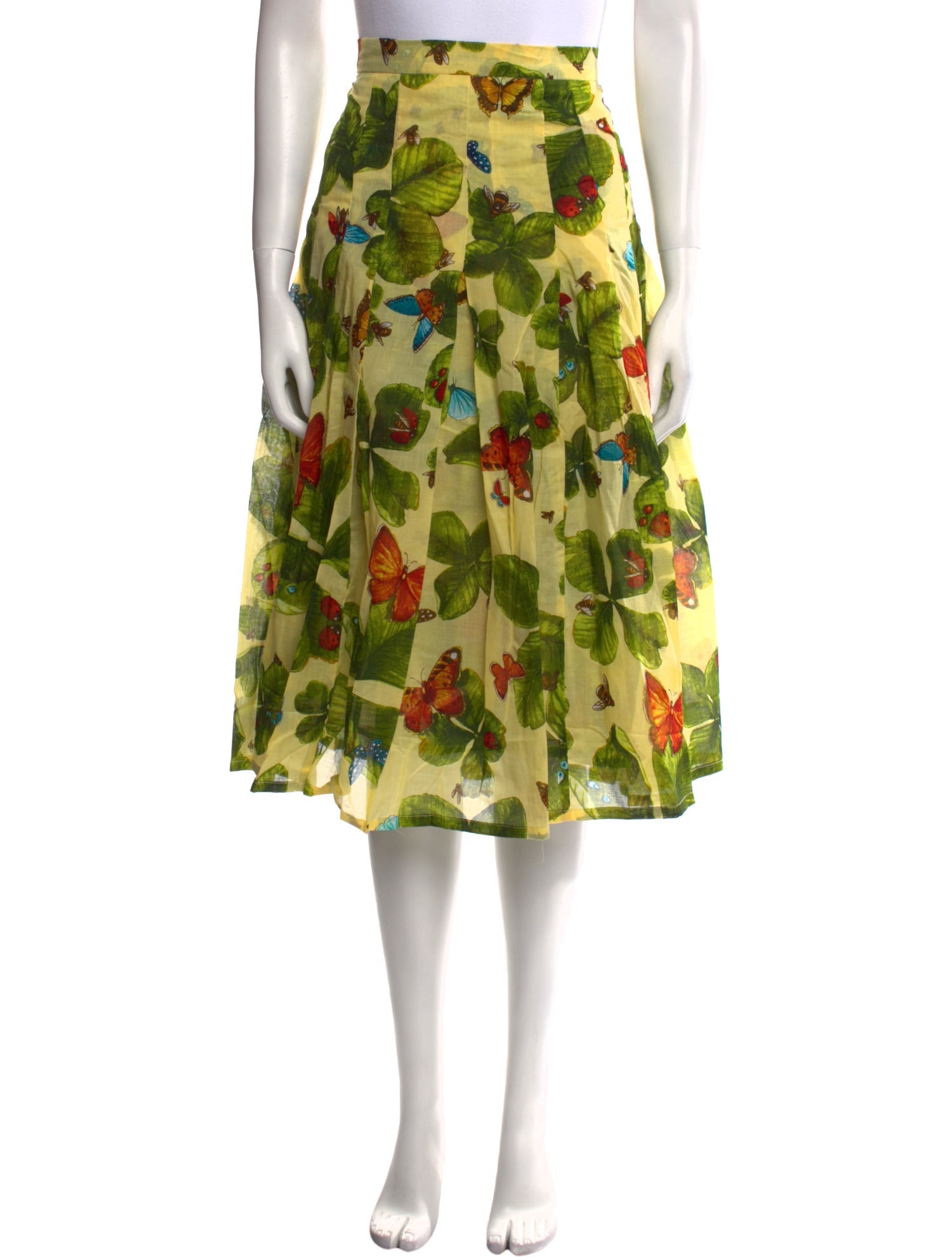 Samantha Sung Floral Print Midi Length Skirt